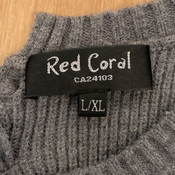 Knit crew sweater with braided back feature - Picture 2 of 6